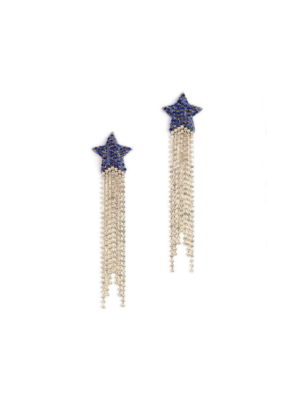 DEEPA GURNANI EVREN EARRING - COBALT STAR - Picture 2 of 5
